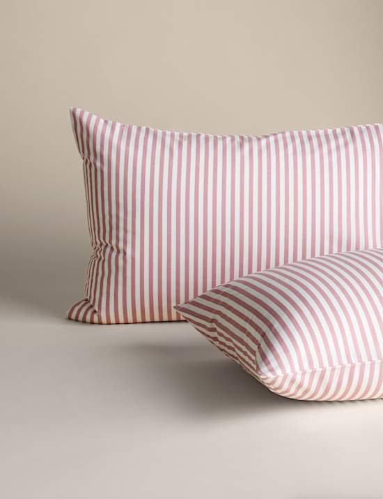 סט מצעים מתערובת כותנה עם פסים