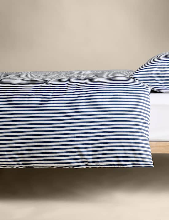 סט מצעים מתערובת כותנה עם פסים