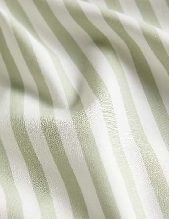 Cotton Blend Striped Bedding Set