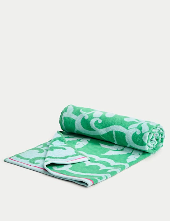 Pure Cotton Palm Beach Towel