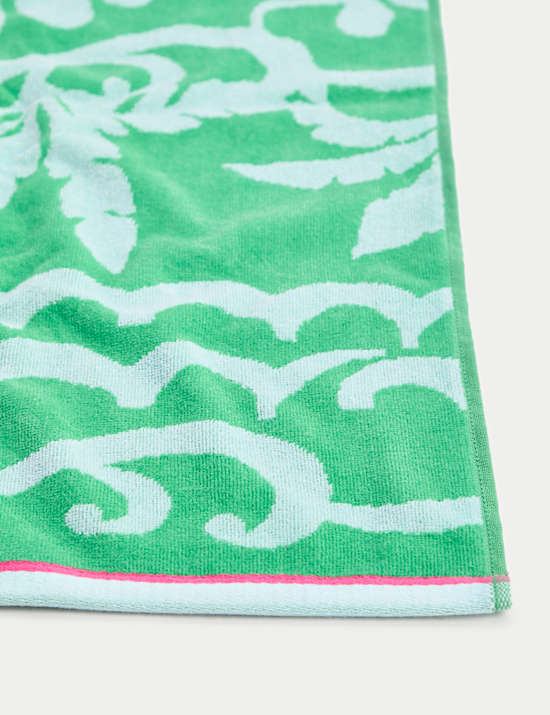 Pure Cotton Palm Beach Towel