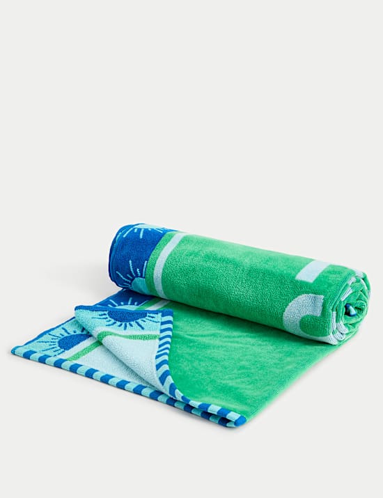 Pure Cotton Reserved Slogan Beach Towel