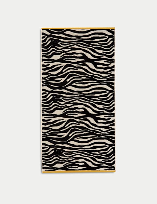 Pure Cotton Zebra Print Beach Towel