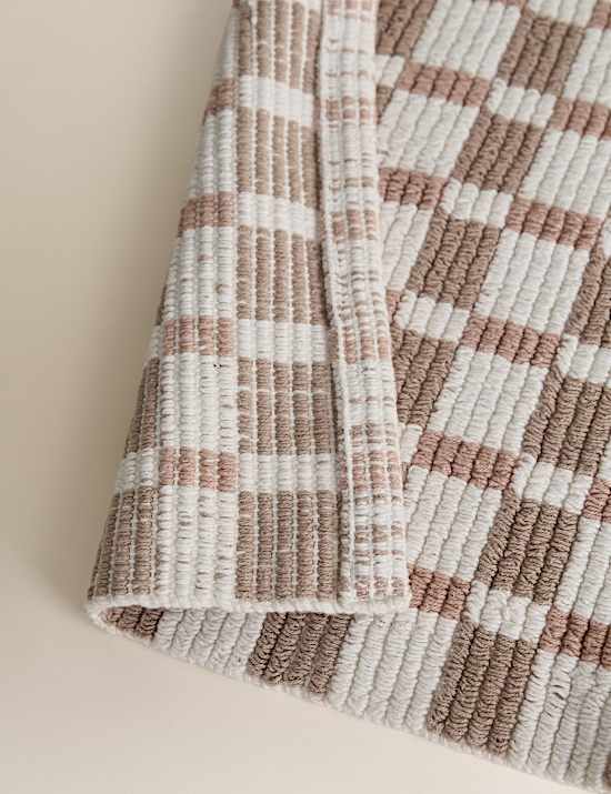 Pure Cotton Geometric Bath Mat