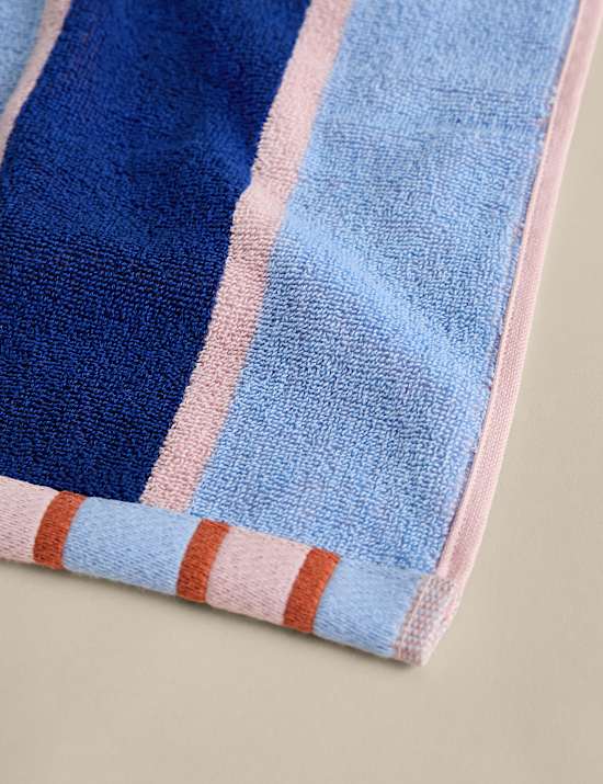 Pure Cotton Striped Reversible Towel