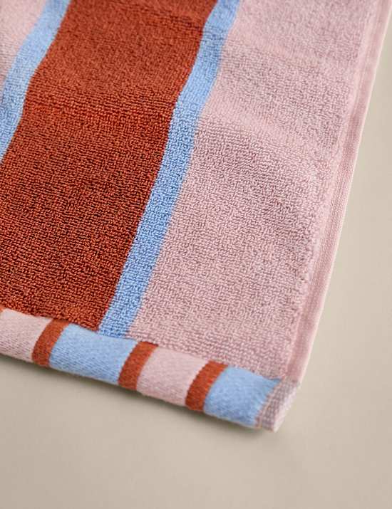 Pure Cotton Striped Reversible Towel