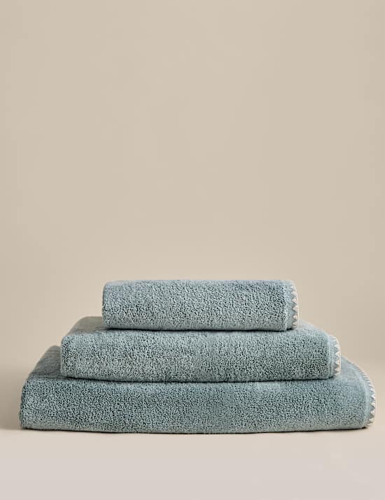 Egyptian Cotton Blanket Stitch Towel