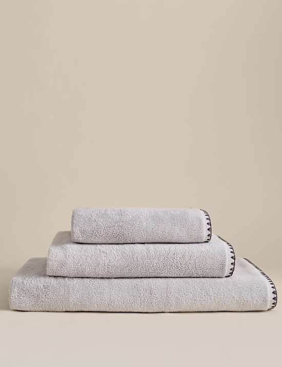 Egyptian Cotton Blanket Stitch Towel