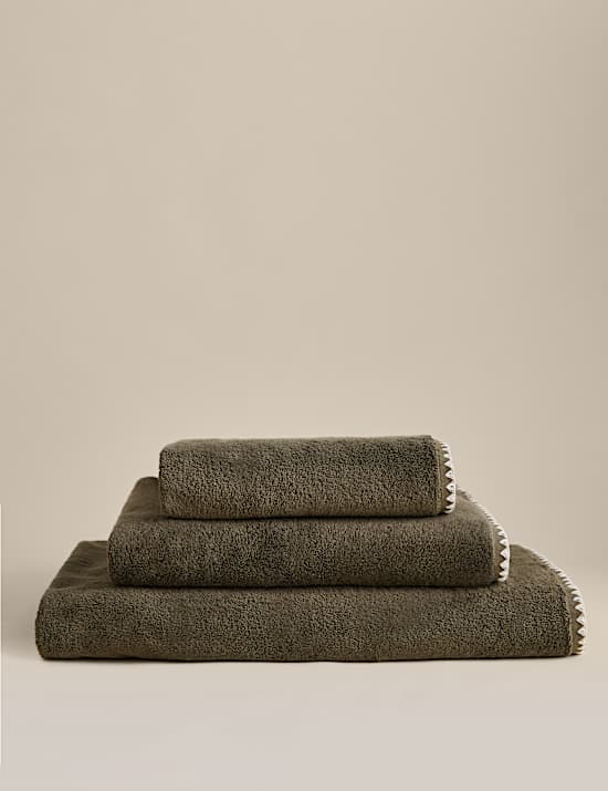 Egyptian Cotton Blanket Stitch Towel