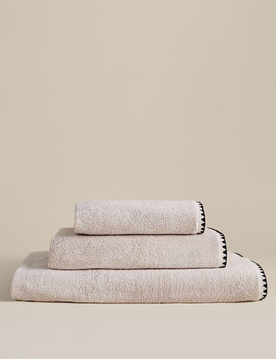 Egyptian Cotton Blanket Stitch Towel