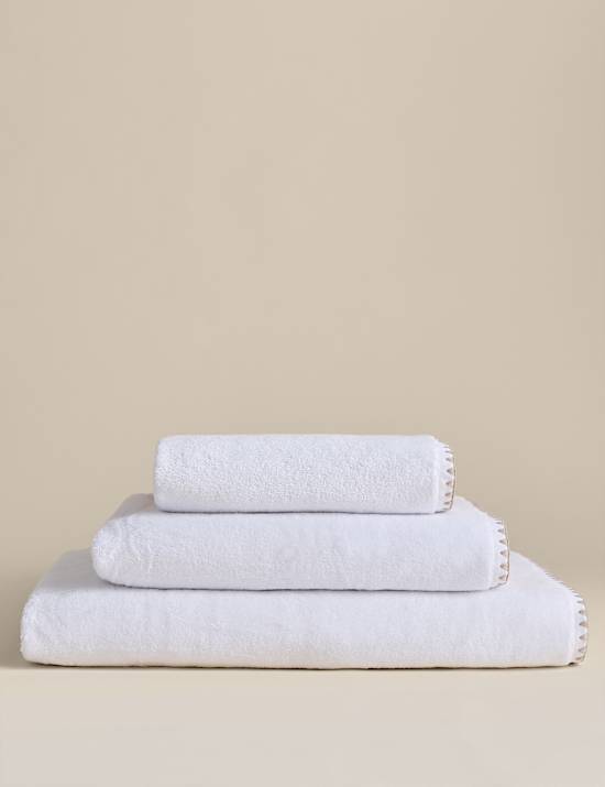 Egyptian Cotton Blanket Stitch Towel