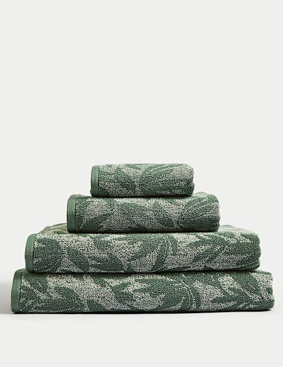 Pure Cotton Mari Leaves Towel