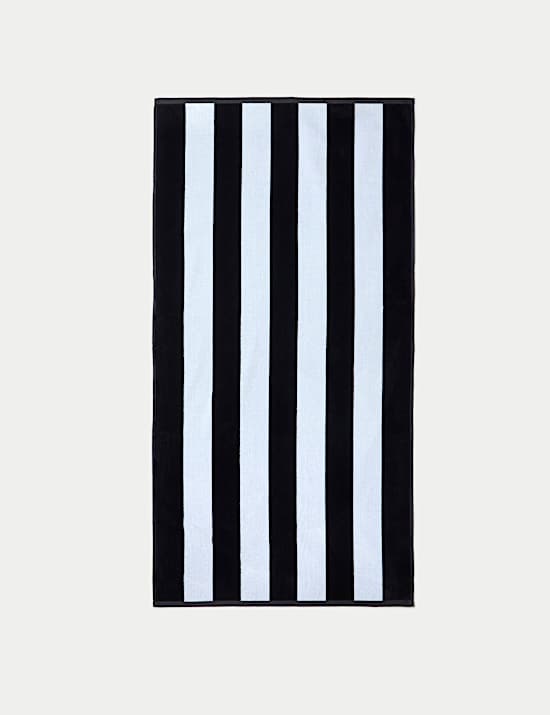 Pure Cotton Striped Sand Resistant Beach Towel