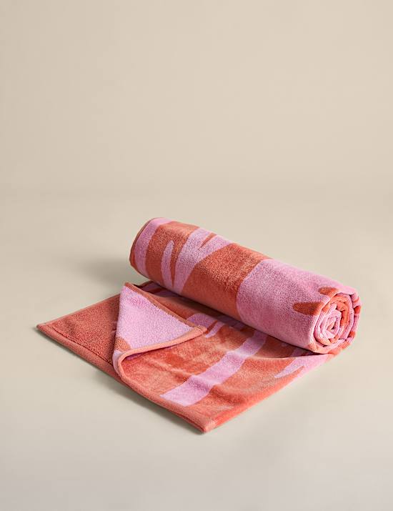 Pure Cotton Palm Tree Beach Towel