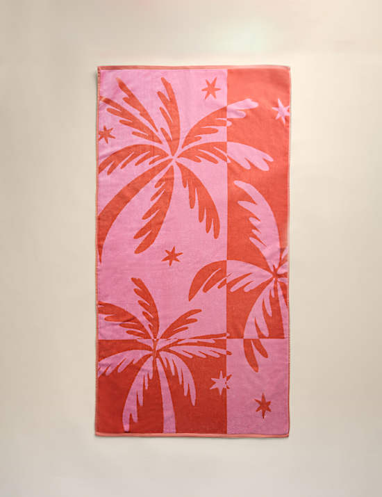 Pure Cotton Palm Tree Beach Towel
