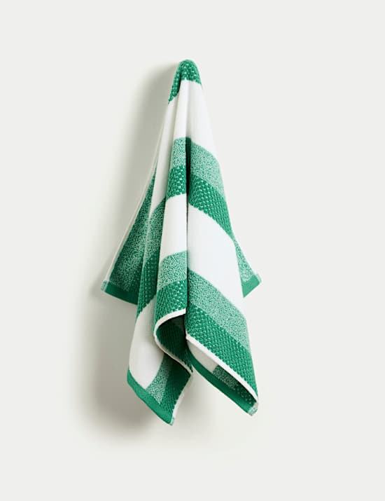 Pure Cotton Striped Textured Towel