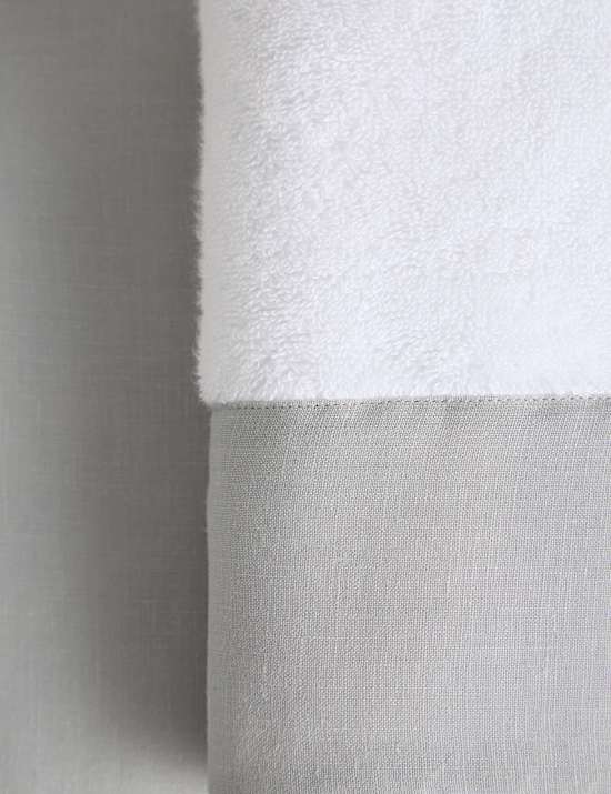 Pure Cotton Linen Border Towel