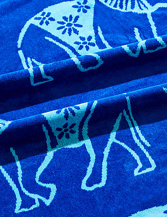 Pure Cotton Elephant Beach Towel