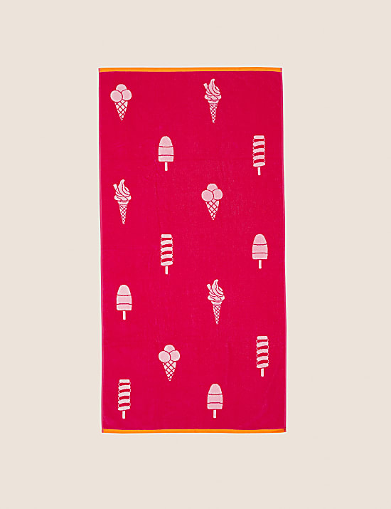 Pure Cotton Ice Cream Beach Towel