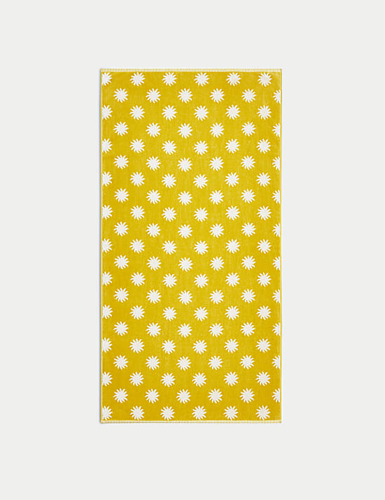 Handuk Pantai Katun Murni Motif Matahari