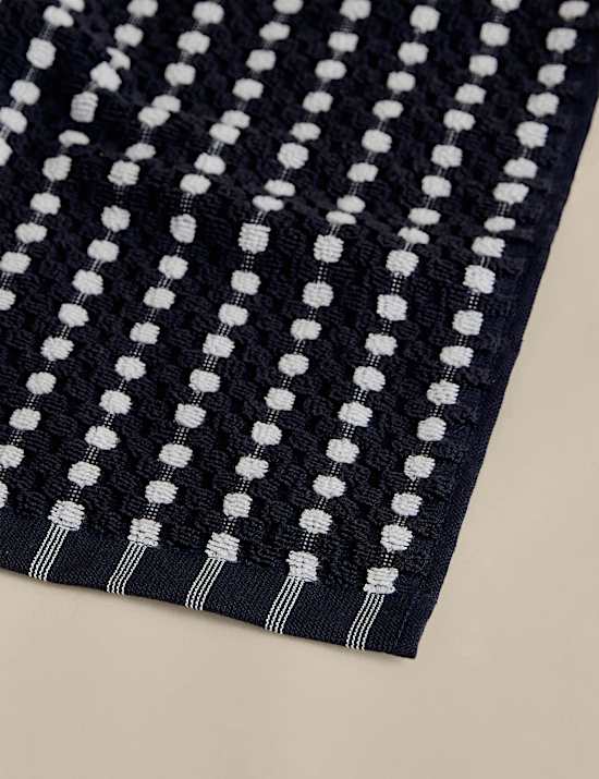 Pure Cotton Spotty Striped Towel
