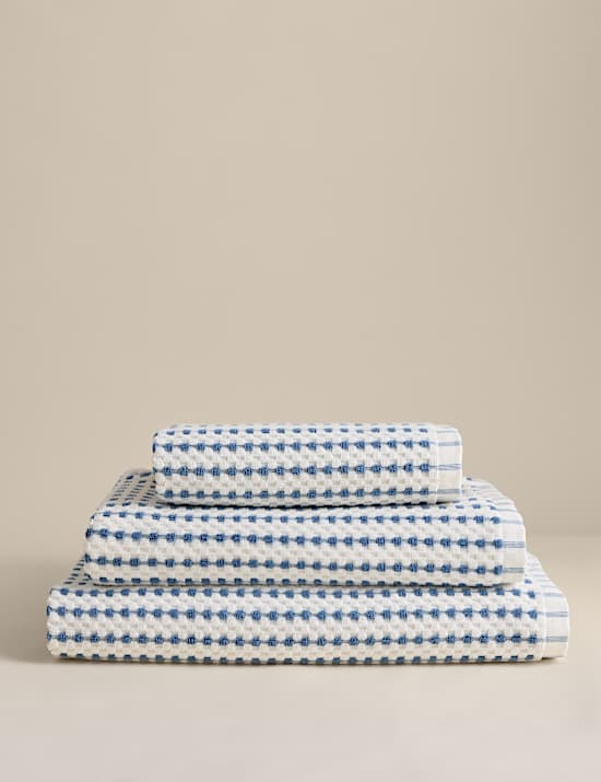 Pure Cotton Spotty Striped Towel
