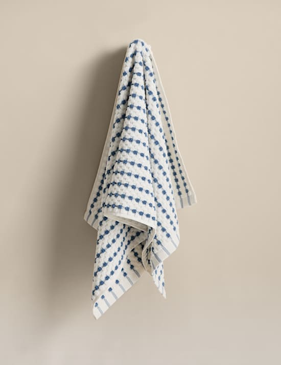 Pure Cotton Spotty Striped Towel