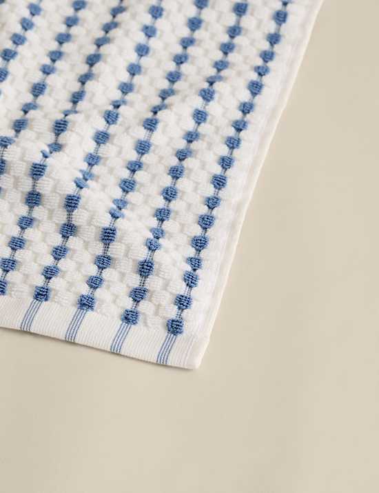 Pure Cotton Spotty Striped Towel