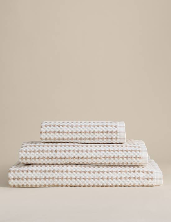 Pure Cotton Spotty Striped Towel