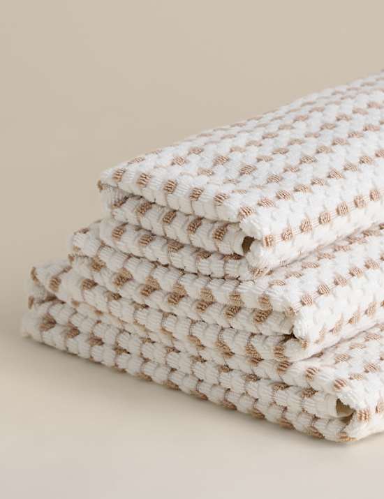 Pure Cotton Spotty Striped Towel