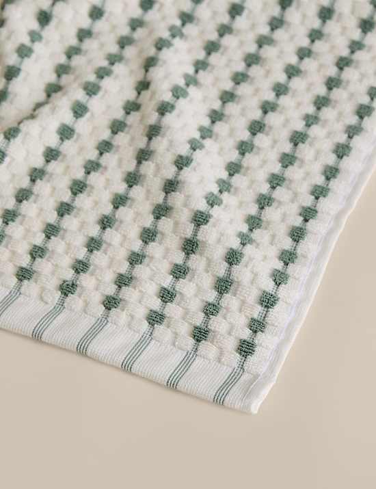 Pure Cotton Spotty Striped Towel