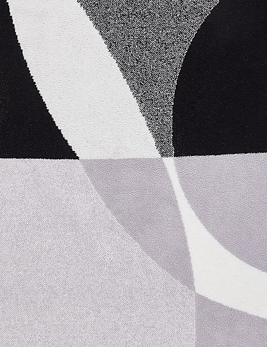 Πετσέτα με αφηρημένα σχήματα από 100% βαμβάκι