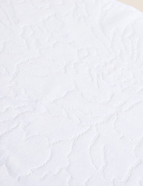 Pure Cotton Linear Floral Towel