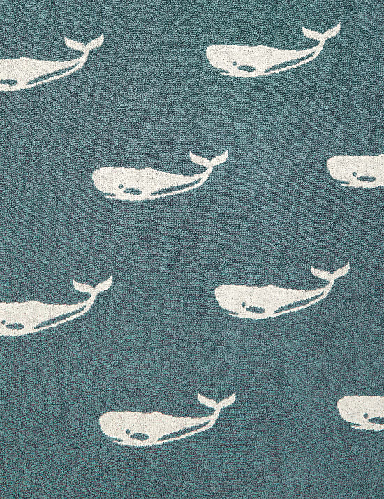 Handtuch aus reiner Baumwolle mit Walmuster