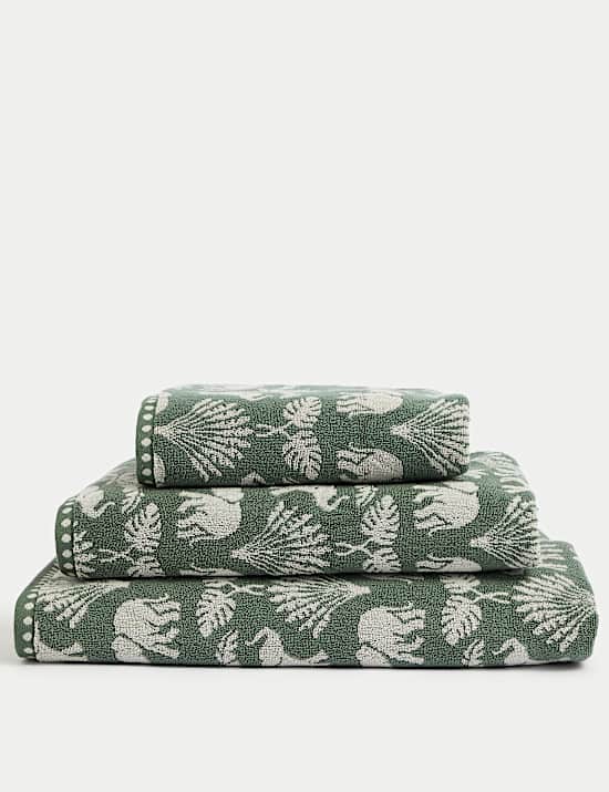 Pure Cotton Elephant Palm Towel