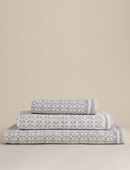 Pure Cotton Geometric Circle Towel