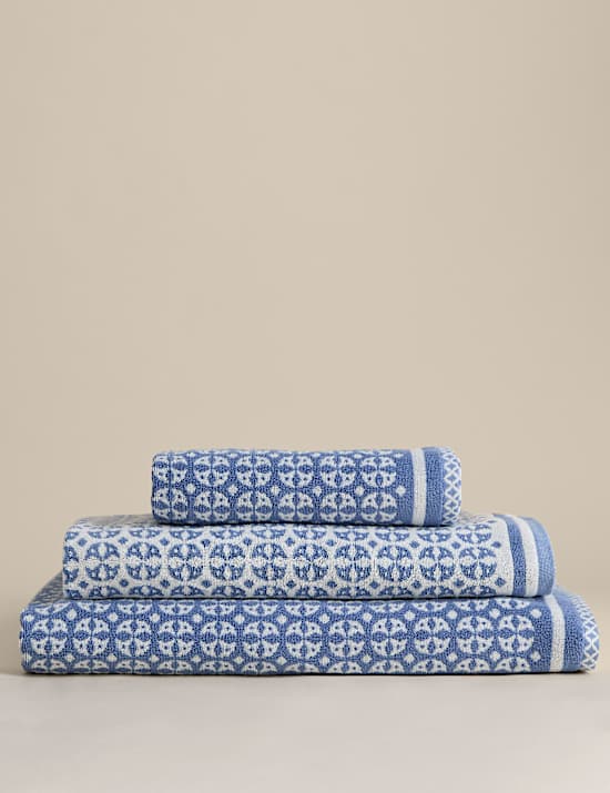 Pure Cotton Geometric Circle Towel