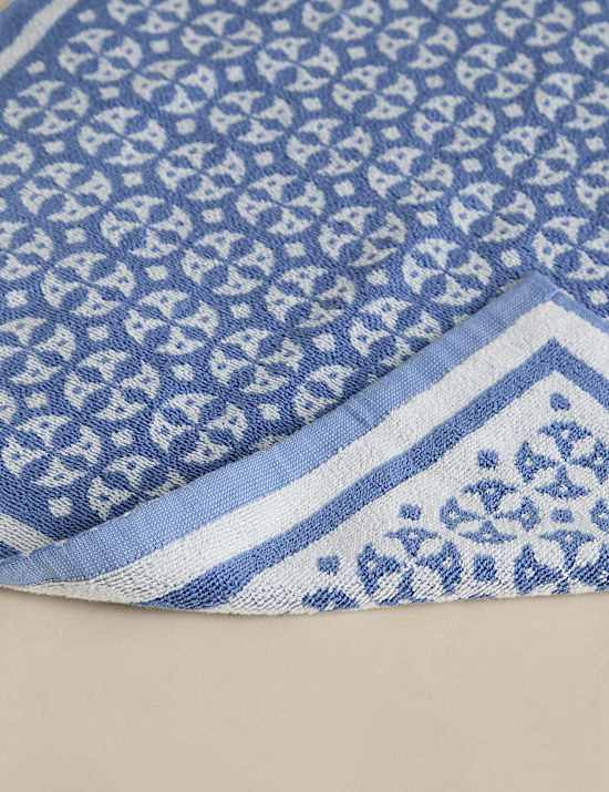 Pure Cotton Geometric Circle Towel