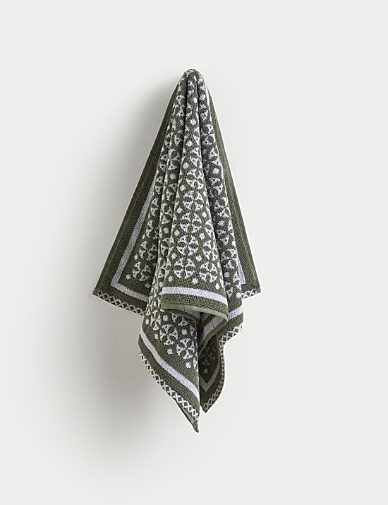 Pure Cotton Geometric Circle Towel