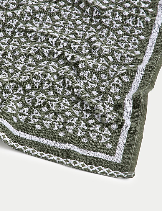 Pure Cotton Geometric Circle Towel