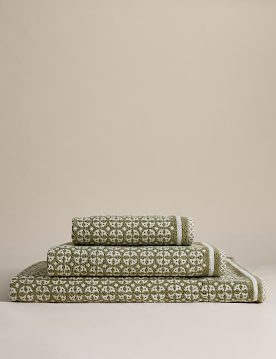 Pure Cotton Geometric Circle Towel