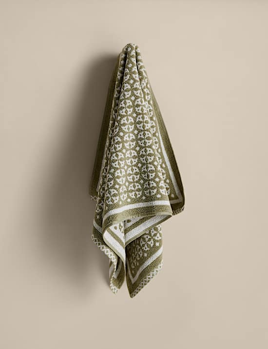 Pure Cotton Geometric Circle Towel