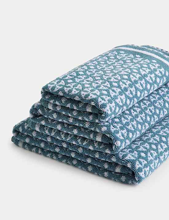 Pure Cotton Geometric Circle Towel
