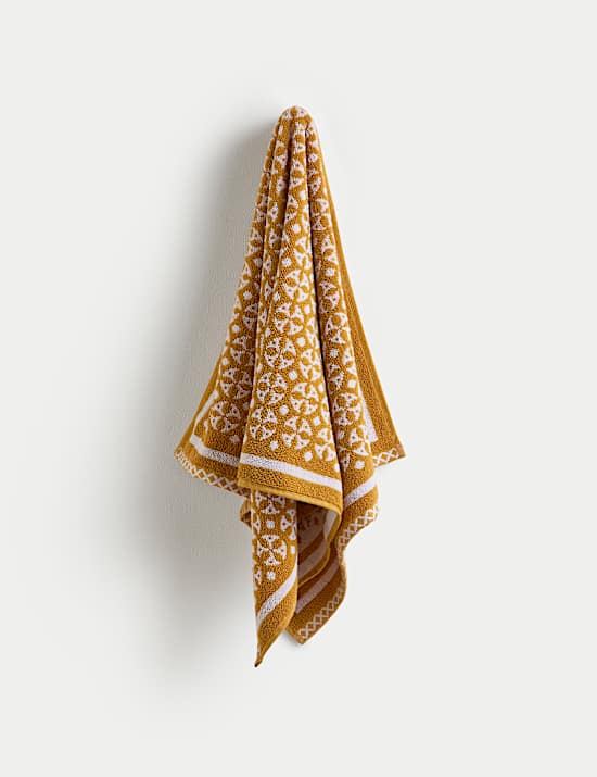 Pure Cotton Geometric Circle Towel