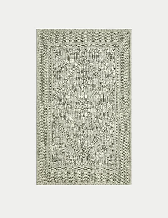 Pure Cotton Damask Bath Mat