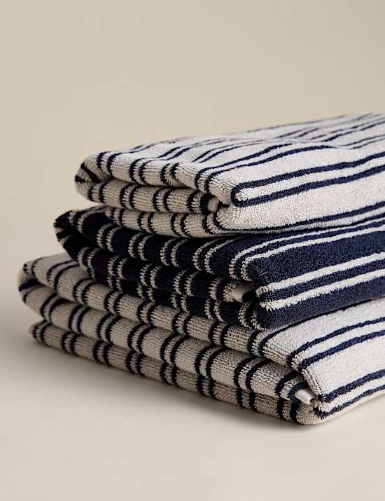 Pure Cotton Narrow Stripe Towel