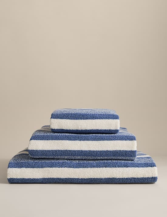 Pure Cotton Marl Striped Towel