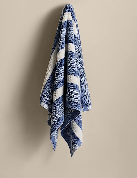 Pure Cotton Marl Striped Towel