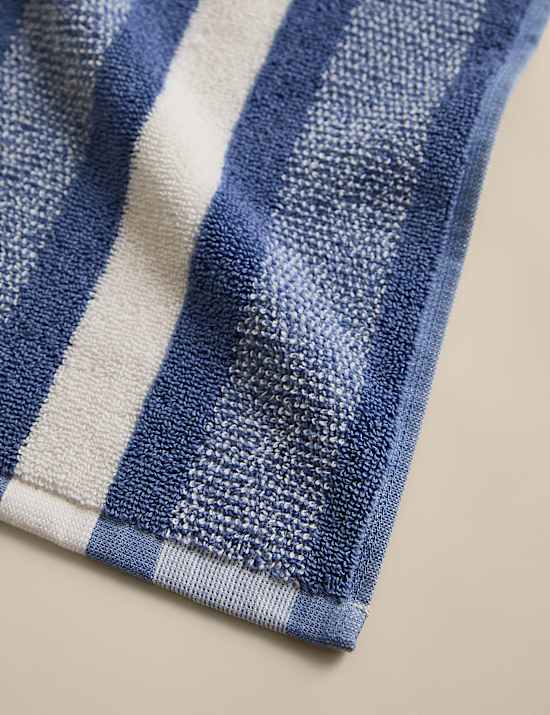 Pure Cotton Marl Striped Towel