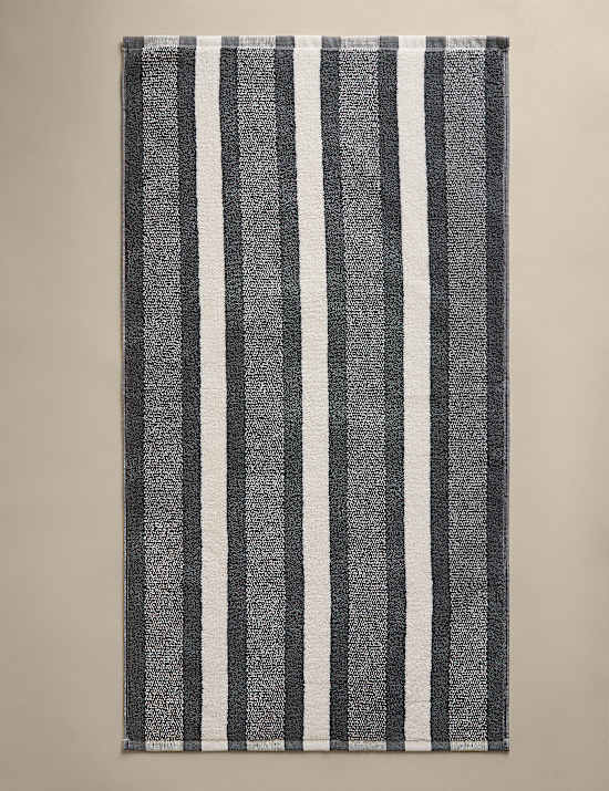 Pure Cotton Marl Striped Towel